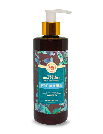 Crema hidratante Frescura de MUQU para cuerpo y manos con eucalipto y menta